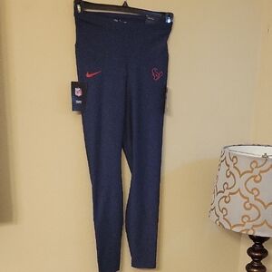 Nike Dark Blue Leggings with Red Accents